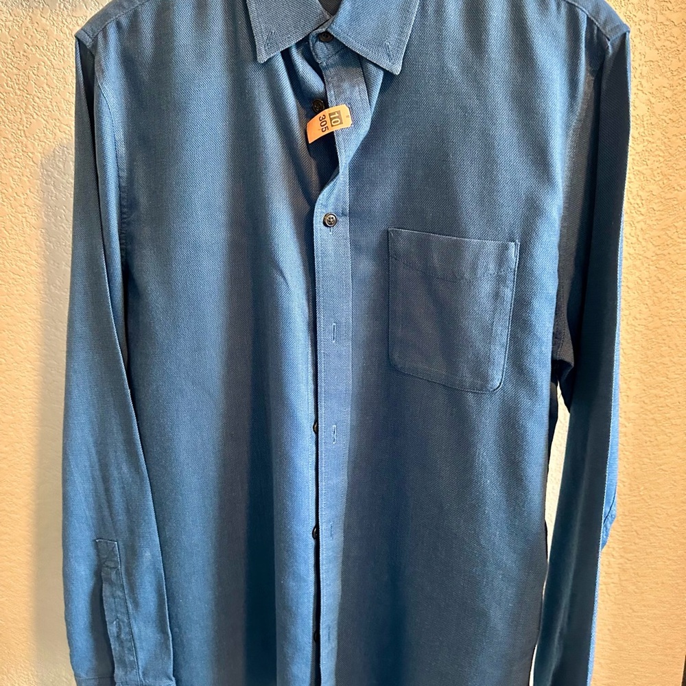 Express Men's Denim Blue Casual Shirt